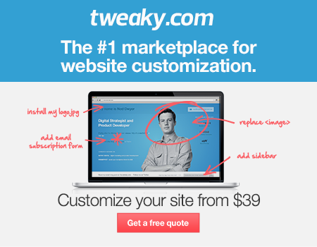 Tweaky.The marketplace for website customization.