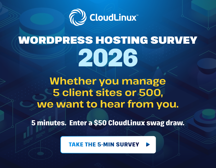 CloudLinux WordPress Hosting Survey 2026