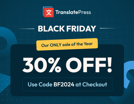 TranslatePress Black Friday